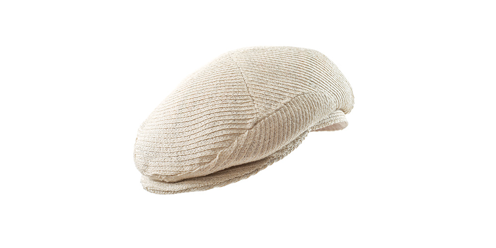 Flat cap, sisal straw