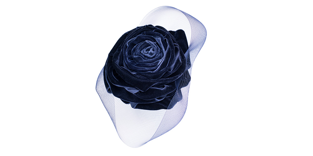 Velvet rose cap