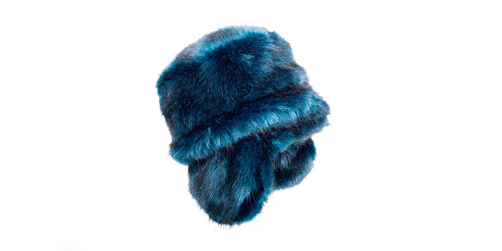 Faux fur cap with ears
