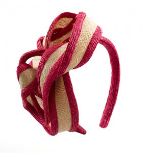 Headband natural/magenta