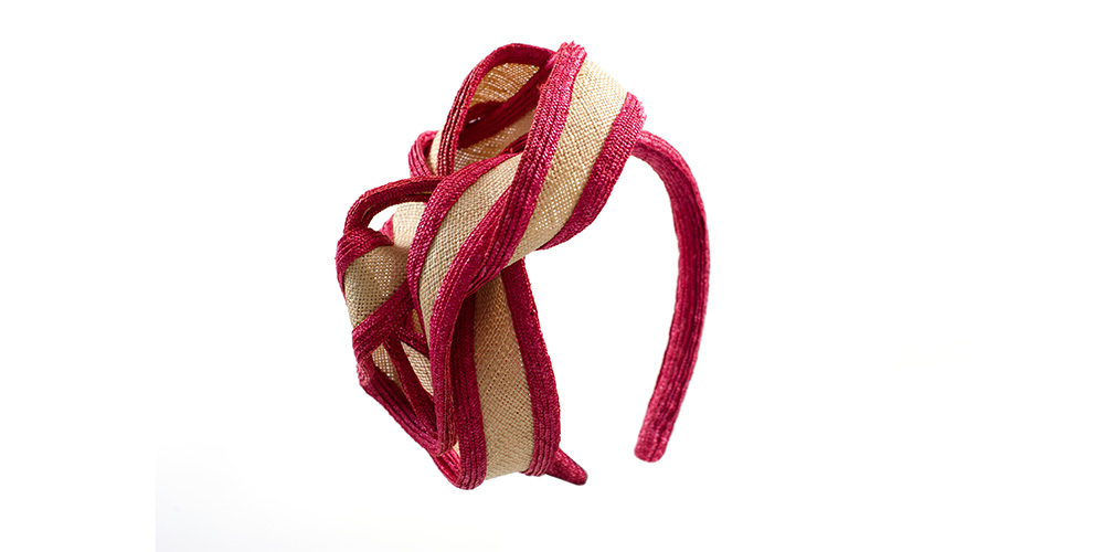 Headband natural/magenta