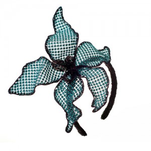 Haarreif Orchidee, Strass