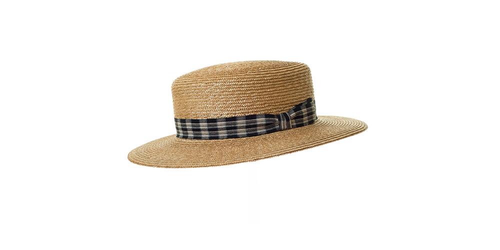 Circular saw hat, wheat straw
