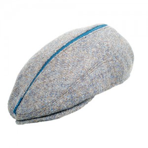 Flat cap with zipper