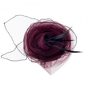 Tulle clip, bordeaux