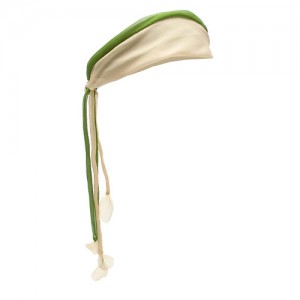 Hairband, chiffon, yellow/green