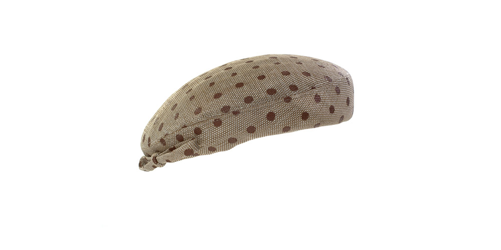 Basque straw fabric with dots