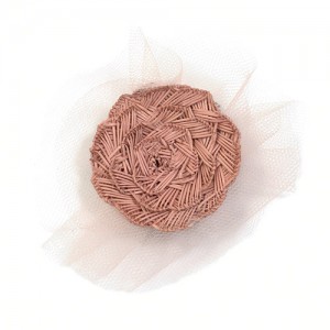 Hair clip straw rosette