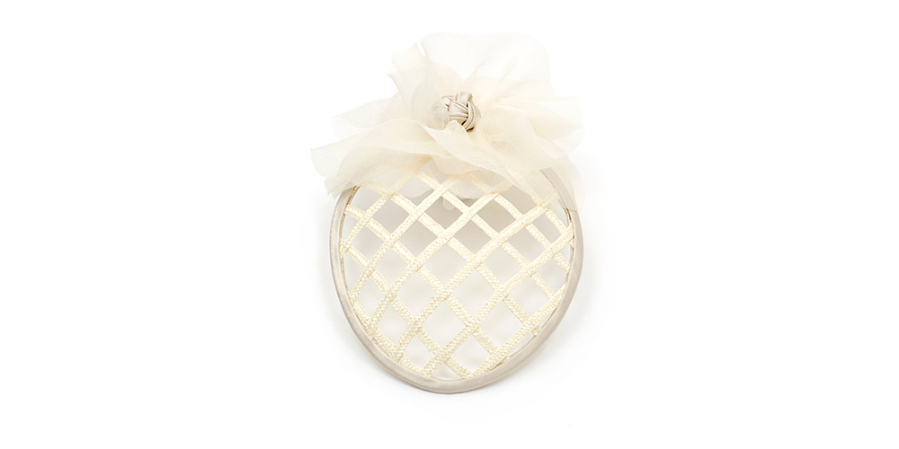 Braided platter with chiffon tuff