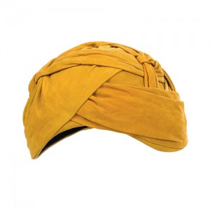 Goat suede turban