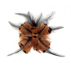 Butterfly heart pheasant and rooster feathers