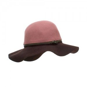 Two toned floppy hat/changeable to one colour with zipper