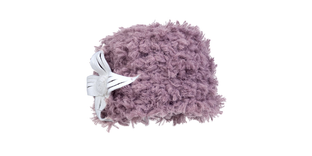 Knit turban dusky pink