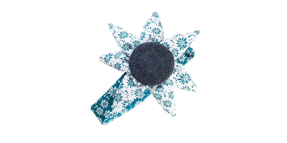 Headband Turquoise with marguerite