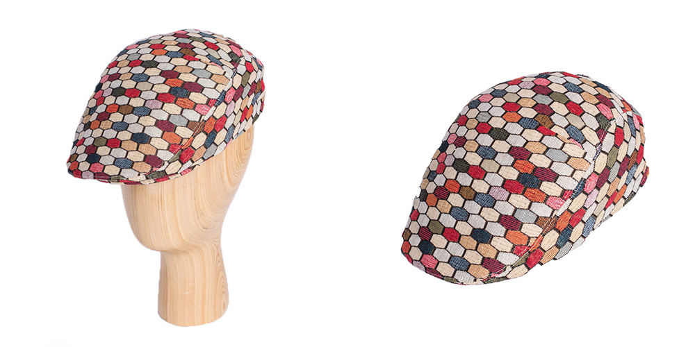 Flat cap decorative fabric